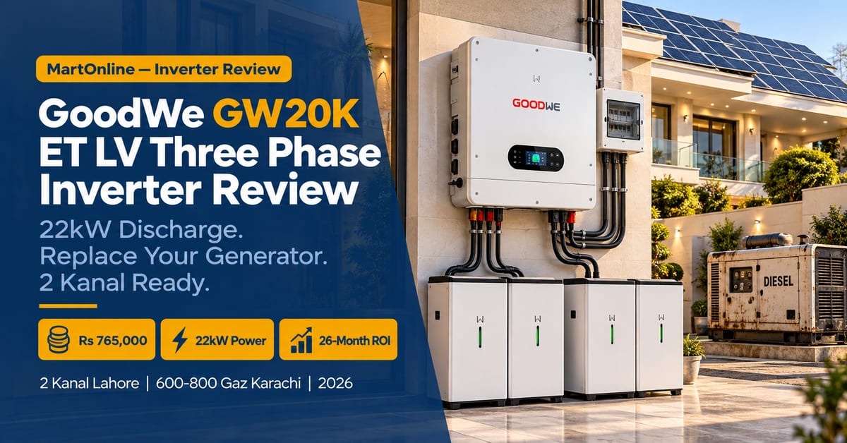GoodWe GW20K ET LV 20kW Three Phase Solar Inverter Review