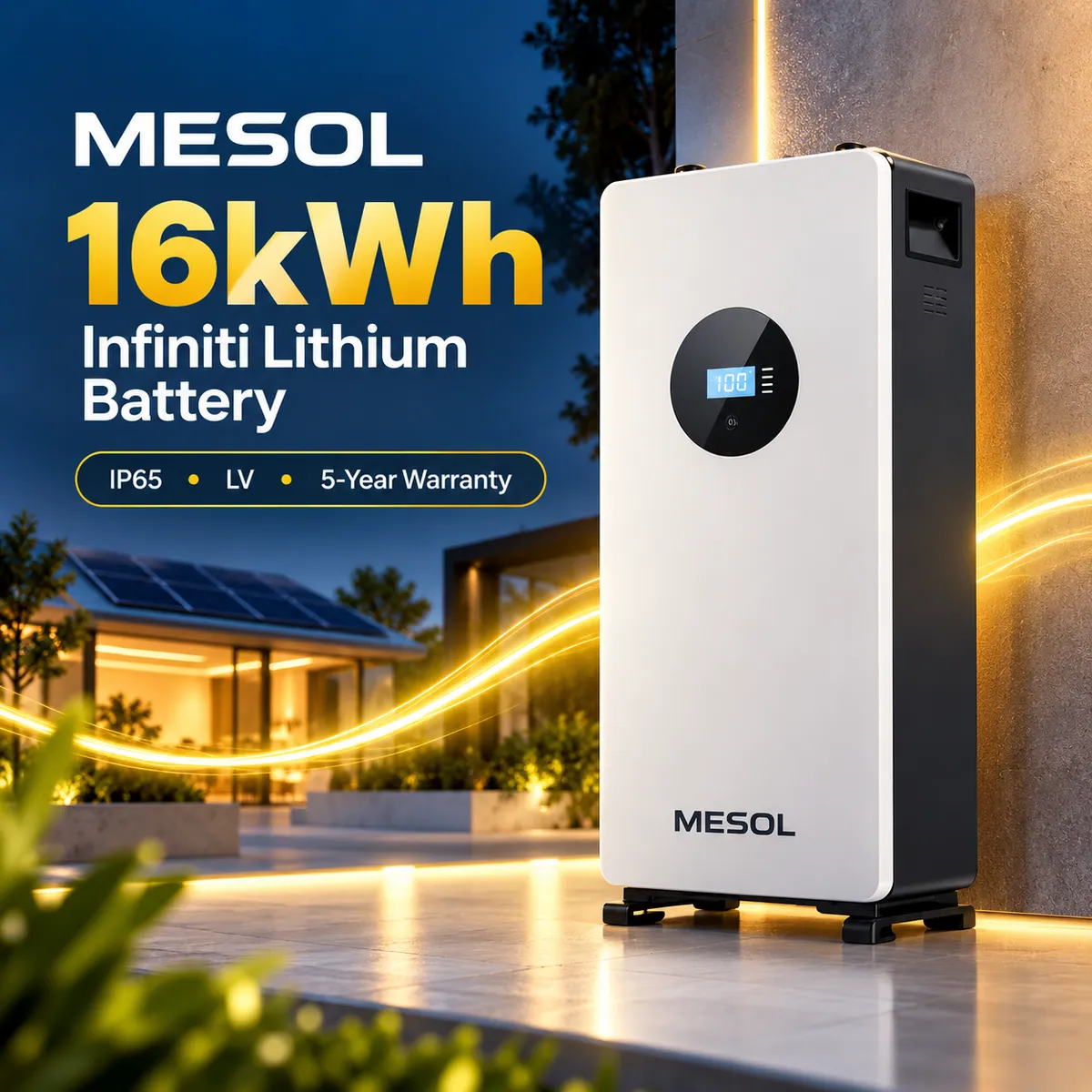 Mesol 16kWh Infiniti LiFePO4 Battery IP65 Pakistan