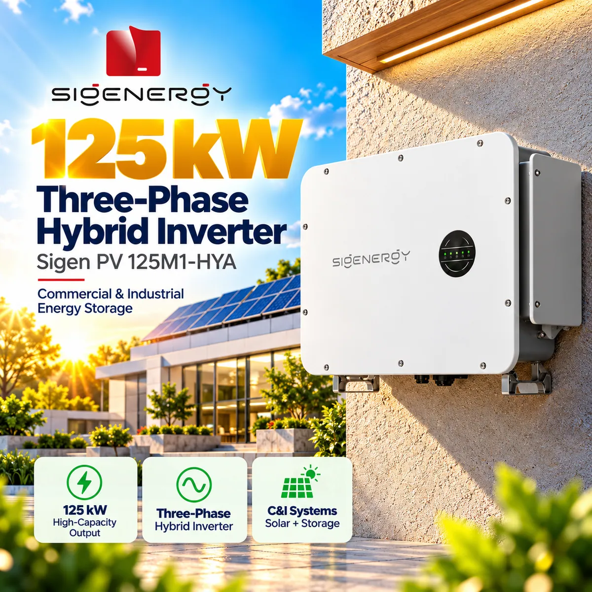 Sigenergy Sigen 125kW Three Phase HV Commercial Hybrid Inverter Pakistan